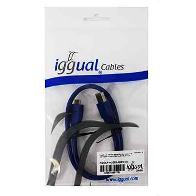 Iggual Cable Usb 30 Tipo Am Micro Bm Azul 1 M
